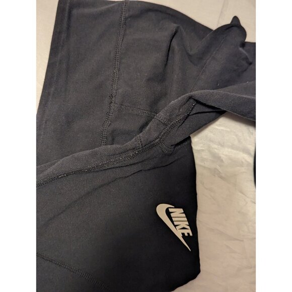 Nike Girls Black Leggings Size Medium Ankle - Picture 7 of 11